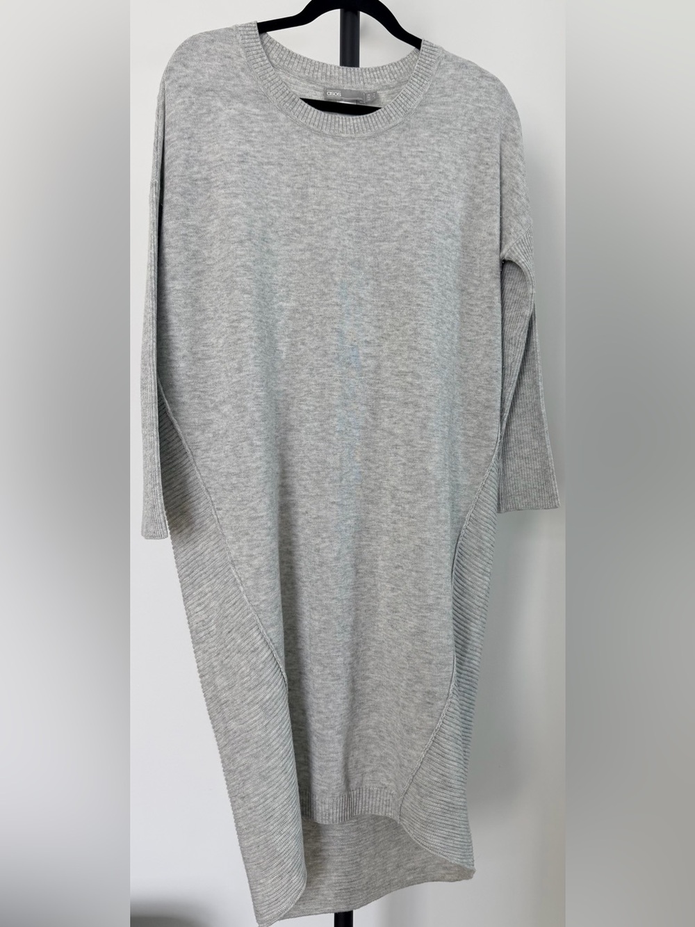 ASOS Light Heather Grey Maternity Sweater Dress